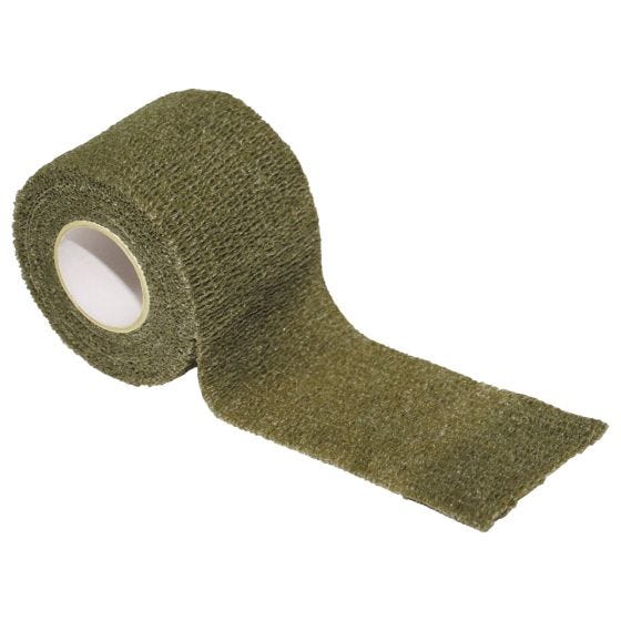 Fita Autoadesiva em Tecido de Camuflagem MFH 5 cm x 4,5 m Verde OD