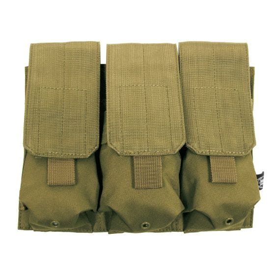 Bolsa para Carregadores Tripla MFH M4/M16 MOLLE - Coyote