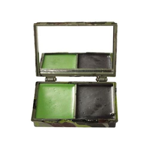 Pintura Facial de Camuflagem Mil-Tec 2 Cores com Espelho - Woodland