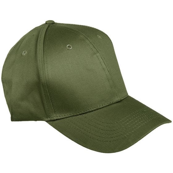 Boné de Beisebol Mil-Tec com Cinta de Plástico - Verde-Azeitona