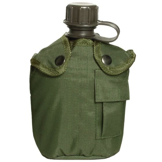 Cantil com Capa Mil-Tec 1 L - Verde-Azeitona