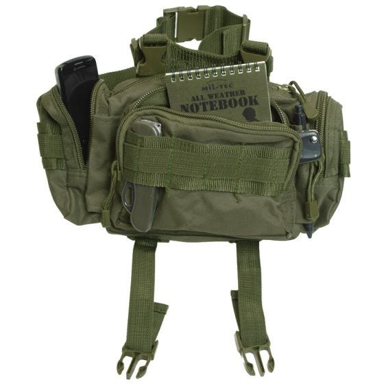 Bolsa de Cintura Mil-Tec Sistema Modular - Verde-Azeitona