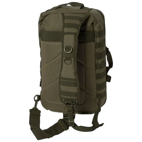 Mochila de Assalto de Alça Única Grande Mil-Tec - Verde-Azeitona
