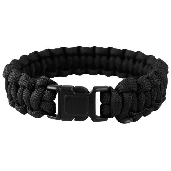 Pulseira Mil-Tec 22 mm Corda de Paraquedas - Preto
