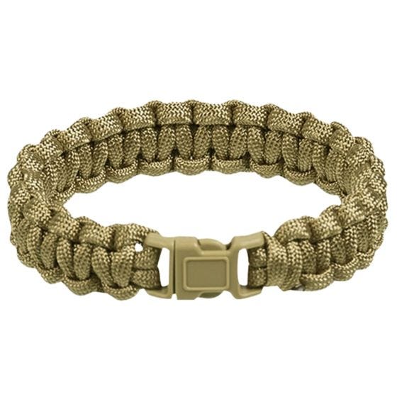 Pulseira Mil-Tec 15 mm Corda de Paraquedas - Coyote