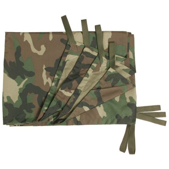 Lona Plana Mil-Tec Tarp Multifunções - Woodland