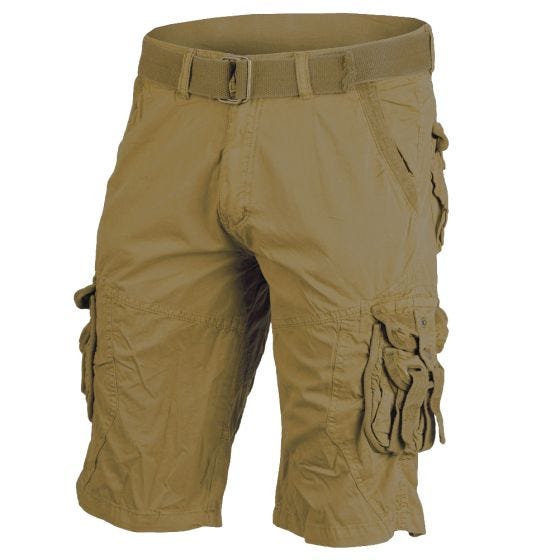 Calções Mil-Tec Vintage Survival - Coiote Pré-Lavado
