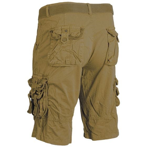Calções Mil-Tec Vintage Survival - Coiote Pré-Lavado