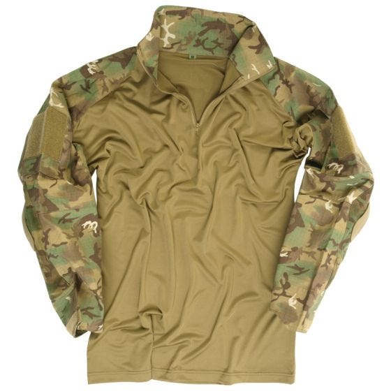 Camisa Mil-Tec Warrior com Cotoveleiras - Arid Woodland