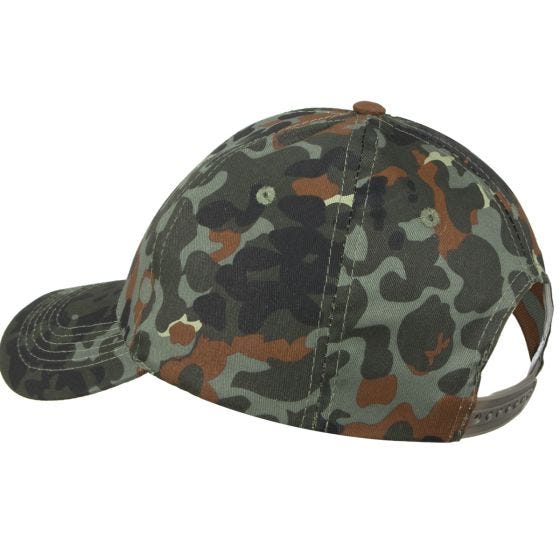 Boné de Beisebol Mil-Tec com Cinta de Plástico - Flecktarn
