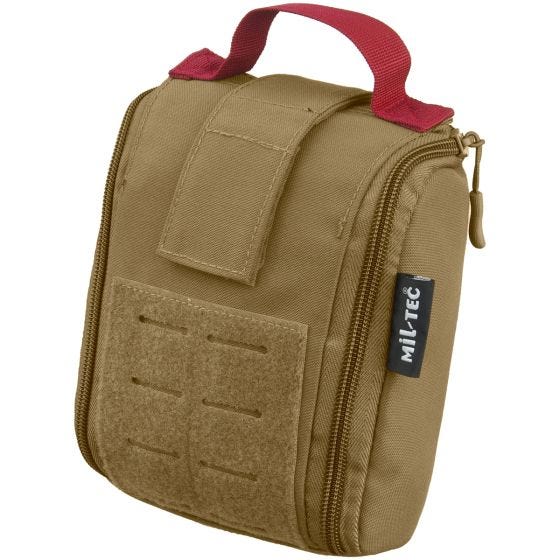 Bolsa de Primeiros Socorros Individual Mil-Tec Corte Laser - Dark Coyote