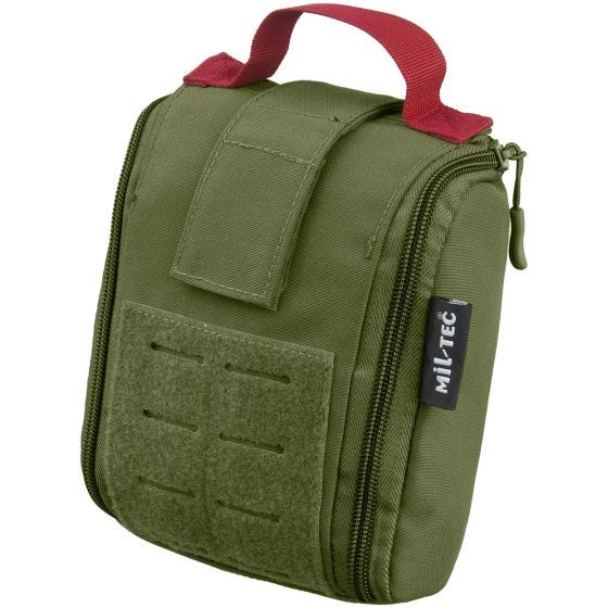 Bolsa de Primeiros Socorros Individual Mil-Tec Corte Laser - Verde-Azeitona