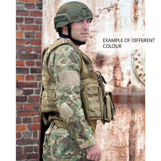 Colete de Combate Mil-Tec M.Release MOLLE - Verde-Azeitona