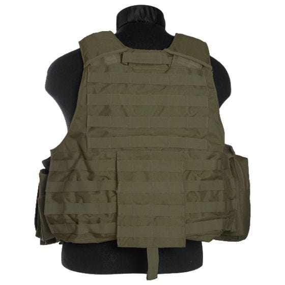 Colete de Combate Mil-Tec M.Release MOLLE - Verde-Azeitona