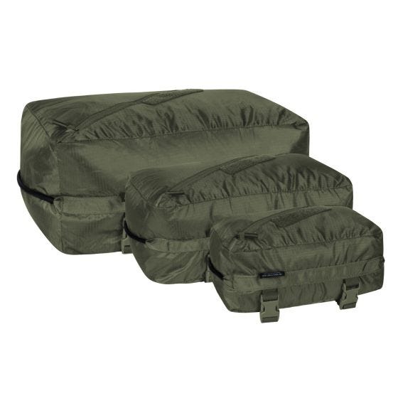 Conjunto de Bolsas Helikon Pakcell Ripstop - Verde Azeitona