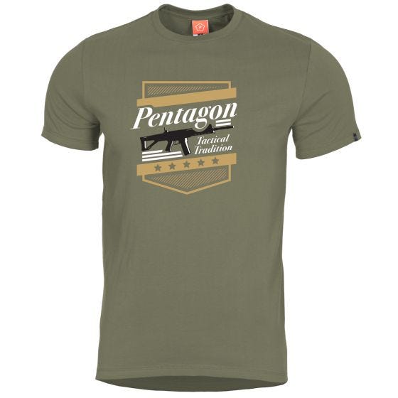 T-Shirt Pentagon Ageron A.C.R. Verde-Azeitona