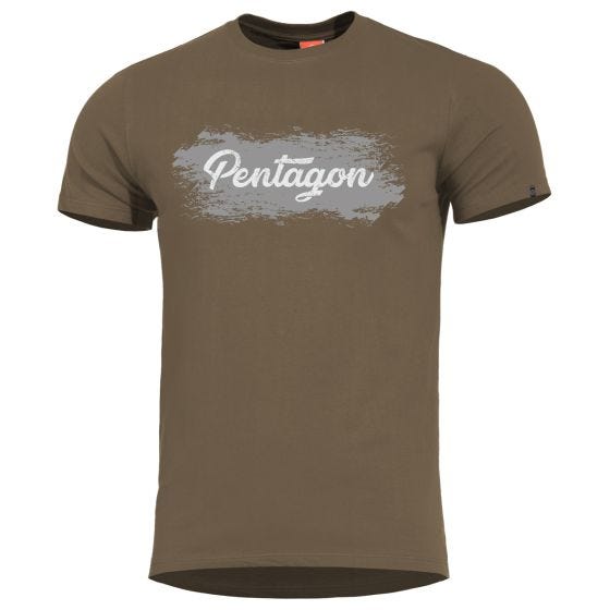 T-Shirt Pentagon Ageron Grunge Terra Brown