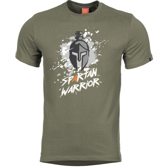 T-Shirt Pentagon Ageron Spartan Warrior Verde-Azeitona