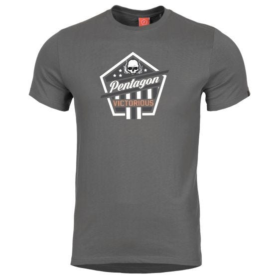 T-Shirt Pentagon Ageron Victorious Wolf Grey