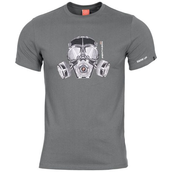 T-Shirt Pentagon Ageron Gas Mask Wolf Grey