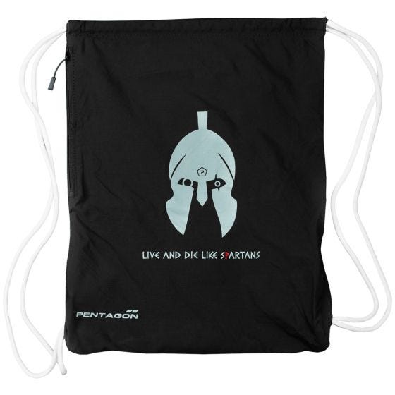 Saco de Ginásio Pentagon Moho Spartan Stamp - Preto