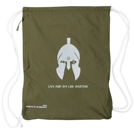 Saco de Ginásio Pentagon Moho Spartan Stamp - Verde-Azeitona