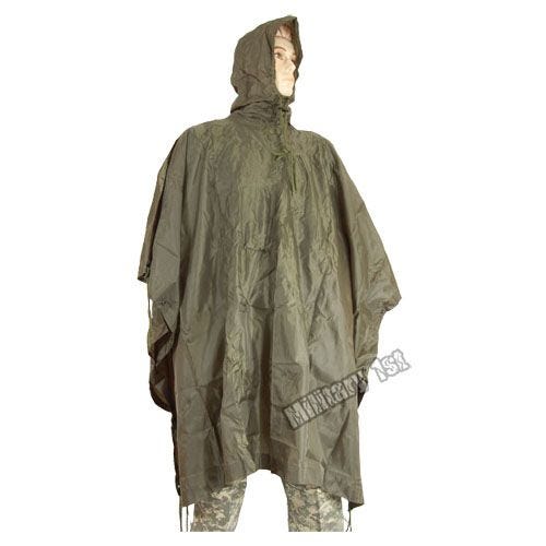 Poncho Impermeável Mil-Tec Ripstop - Verde-Azeitona
