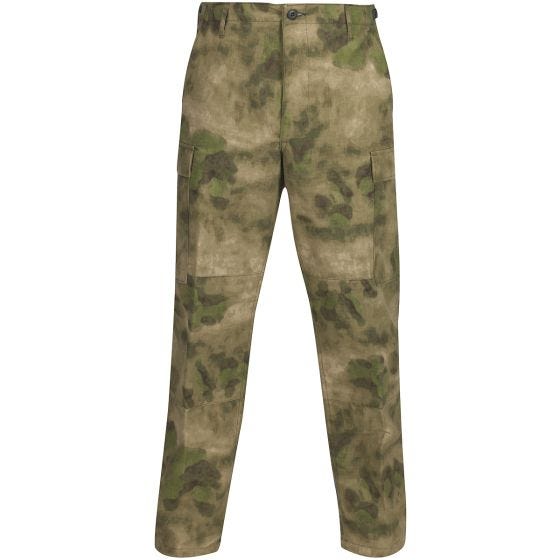 Calças com Fecho de Botão Propper BDU Ripstop de Polialgodão A-TACS FG