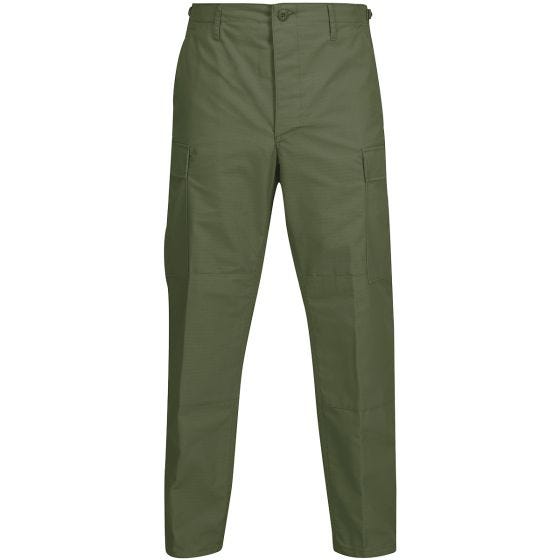 Calças com Fecho de Botão Propper BDU Ripstop de Polialgodão Verde Azeitona