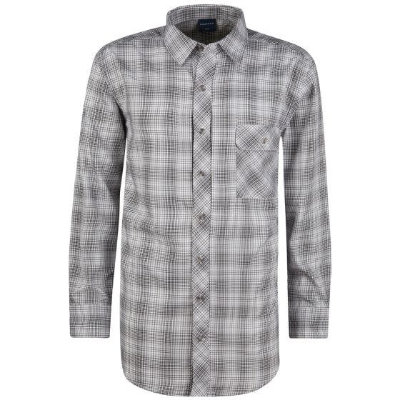 Camisa Abotoada de Manga Comprida Propper Covert Cinza-Chumbo Xadrez