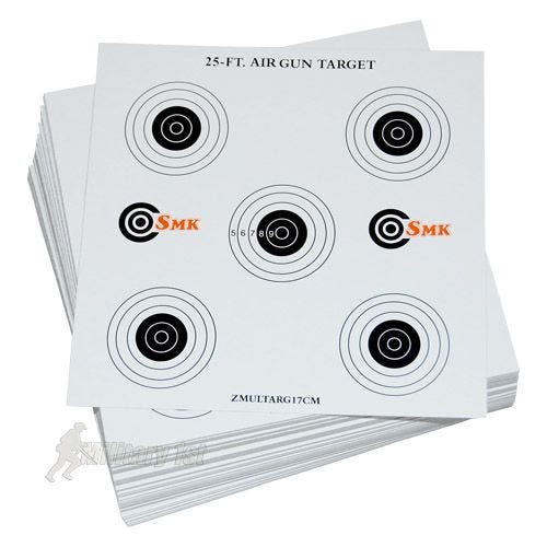 Alvos de Cartão SMK 25ft 17 cm Pacote de 100
