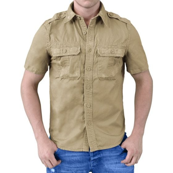 Camisa de Manga Curta Surplus - Bege