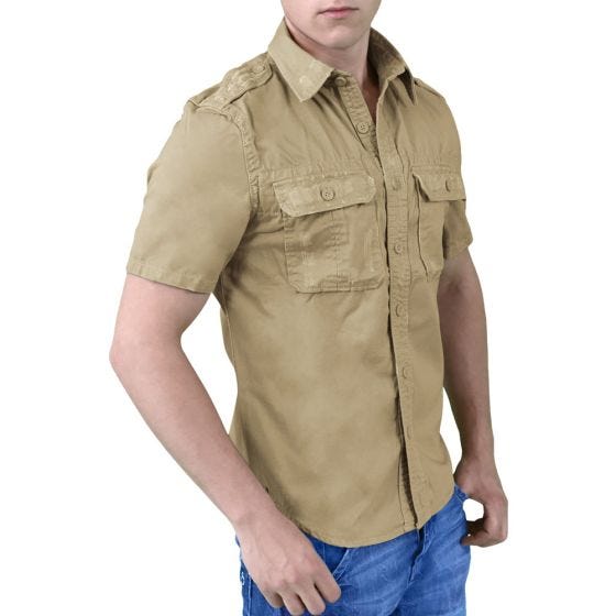Camisa de Manga Curta Surplus - Bege