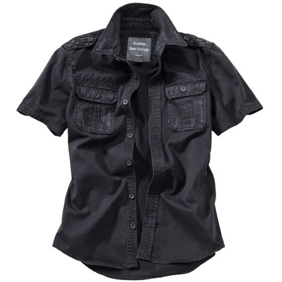 Camisa de Manga Curta Surplus - Preto