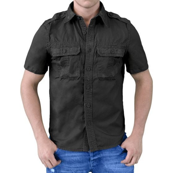 Camisa de Manga Curta Surplus - Preto