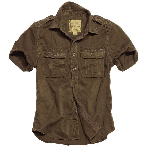 Camisa de Manga Curta Surplus - Castanho
