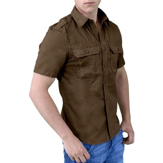 Camisa de Manga Curta Surplus - Castanho