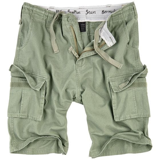 Bermudas Surplus Stars - Verde Azeitona Claro
