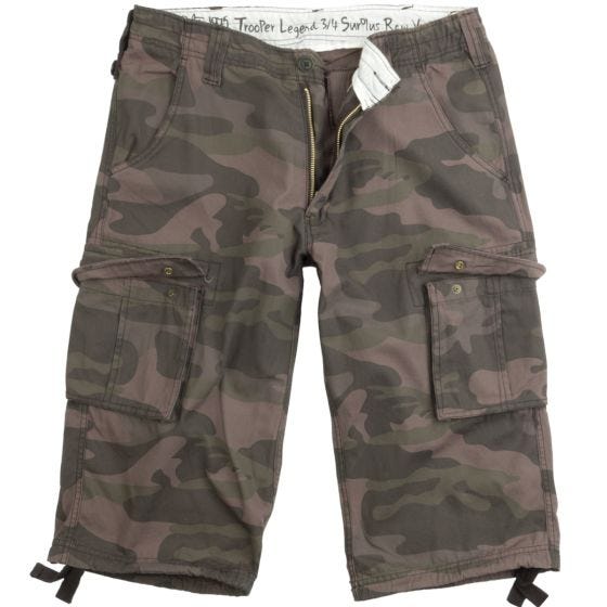 Calções 3/4 Surplus Trooper Legend - Black Camo