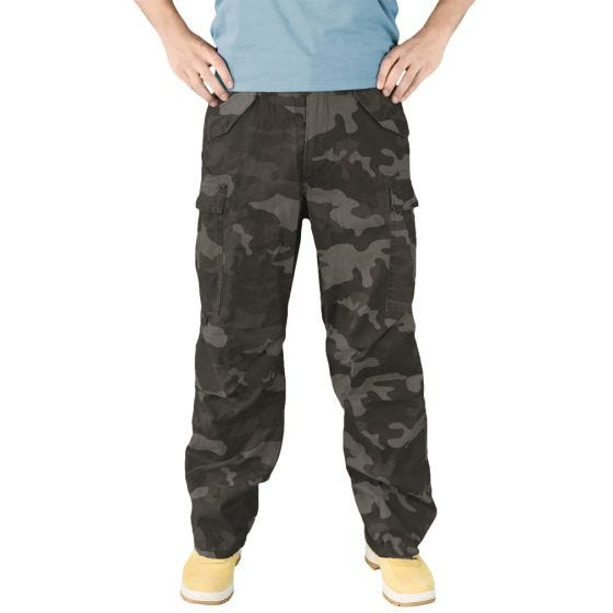 Calças Surplus Vintage Fatigues - Black Camo
