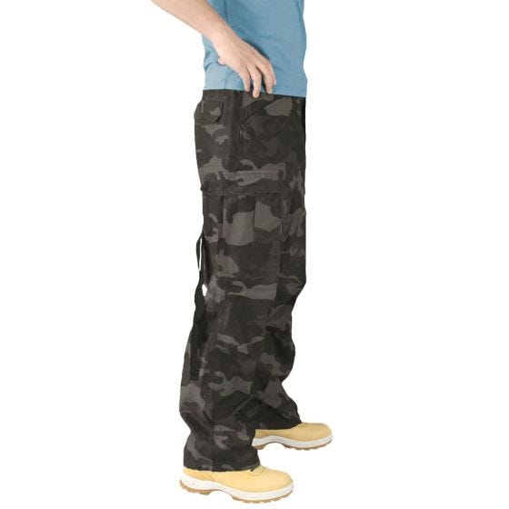 Calças Surplus Vintage Fatigues - Black Camo