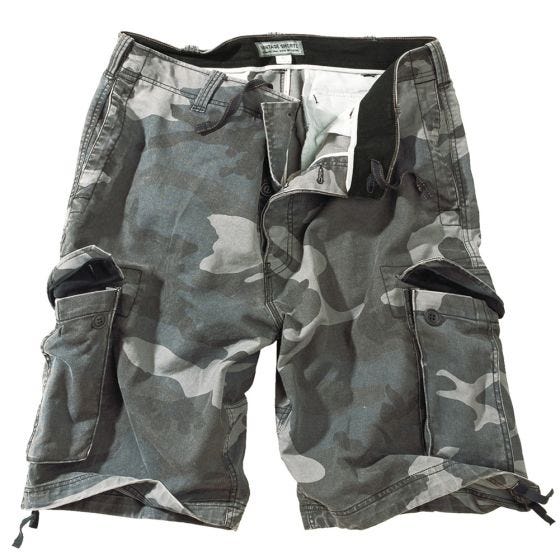 Calções Surplus Vintage - Night Camo Lavado