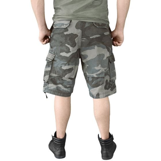 Calções Surplus Vintage - Night Camo Lavado