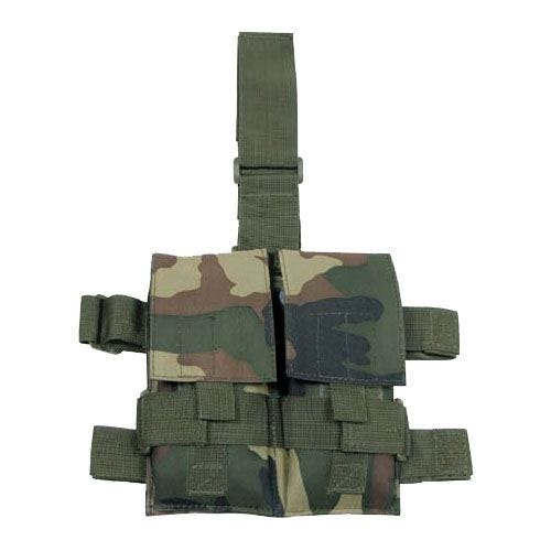Porta-carregador Duplo para a Perna MFH Tático - Woodland