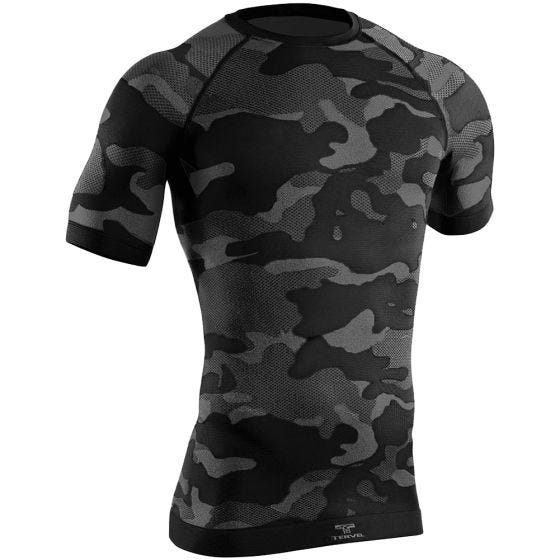 Camisa de Manga Curta Tervel Optiline Tactical - Preto/Cinza