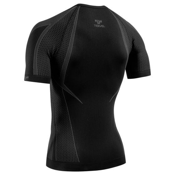 Camisa de Manga Curta Tervel Optiline OPT 1107 - Preto/Cinza