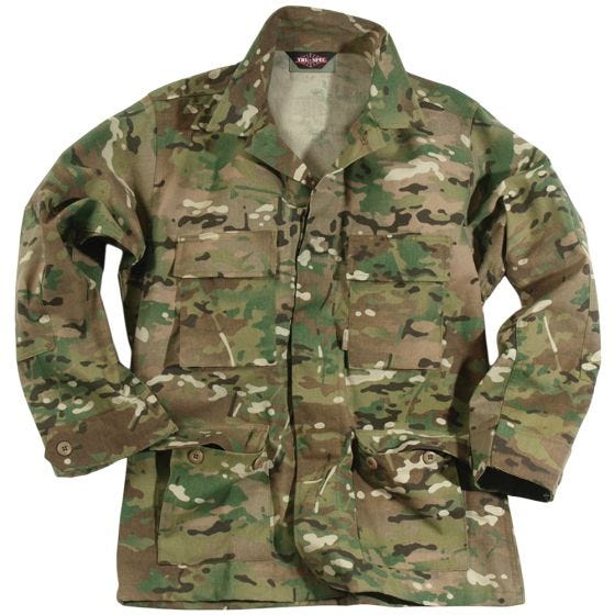 Camisa de Combate Tru-Spec BDU - MultiCam