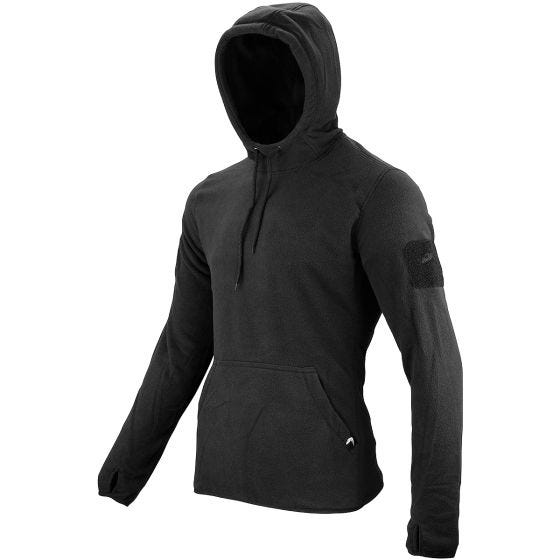 Camisola com Capuz de Malha Polar Viper Tática - Preto
