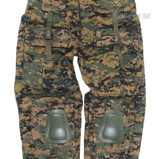 Calças Mil-Tec Warrior com Joelheiras - Digital Woodland