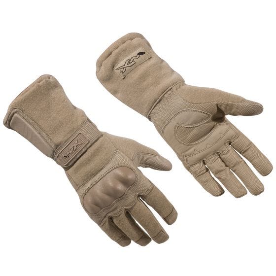 Luvas de Combate Wiley X TAG-1 À Prova de Fogo - Coyote